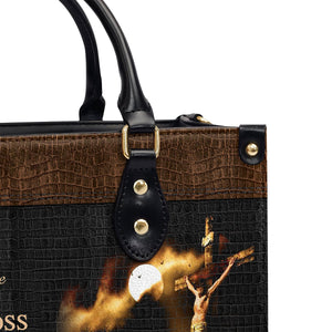 Special Jesus Leather Handbag - The Man On The Cross Never Stops Loving NUH264