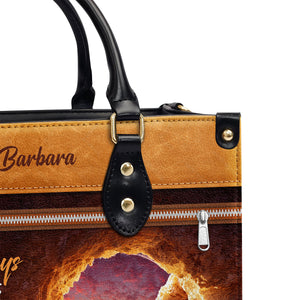 Rejoice Always, Pray Without Ceasing - Personalized Leather Handbag NUH453