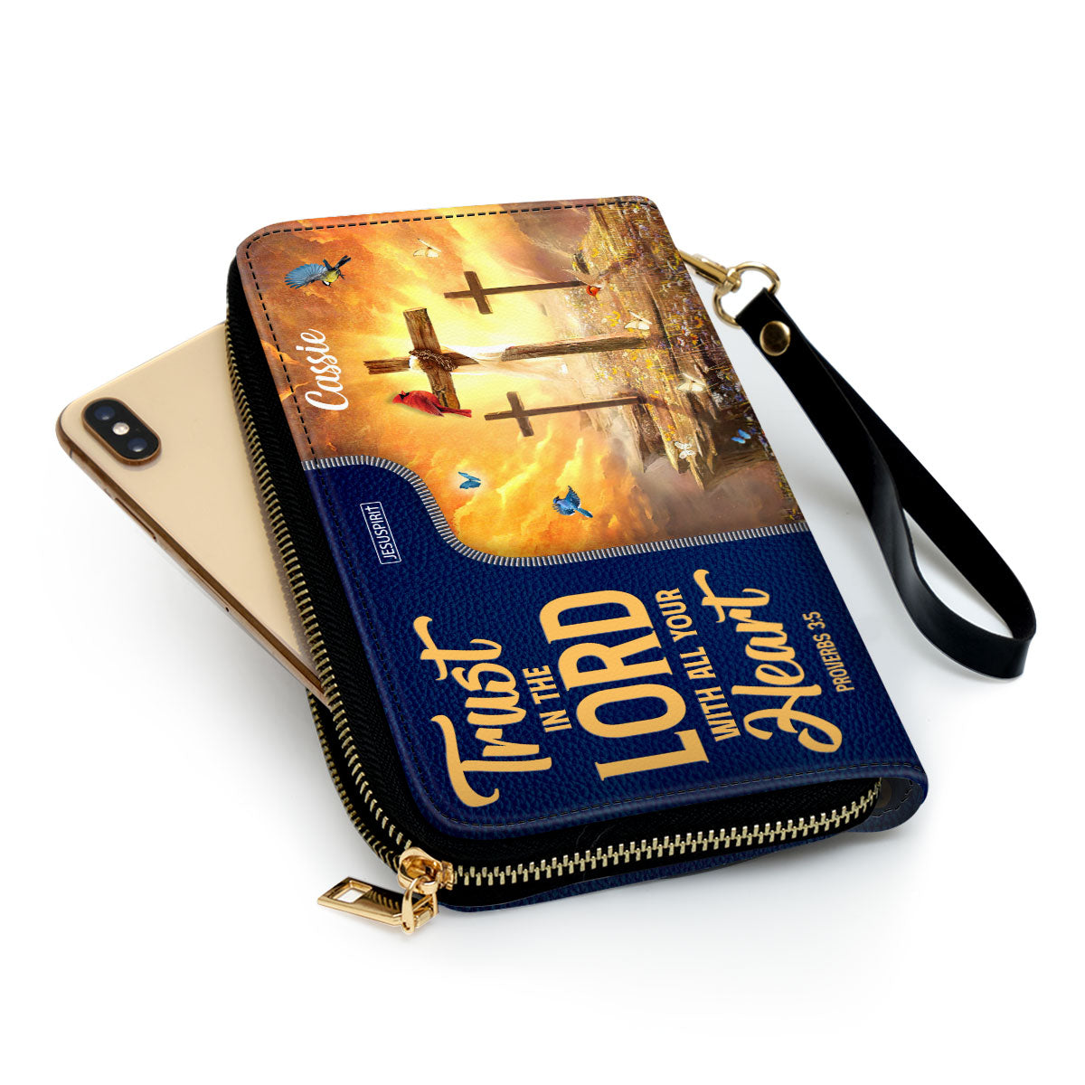 Unique Personalized Clutch Purse - Trust In The Lord With All Your Heart NUM500