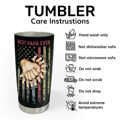 Best Dad Ever - Personalized Stainless Steel Tumbler SSTN15