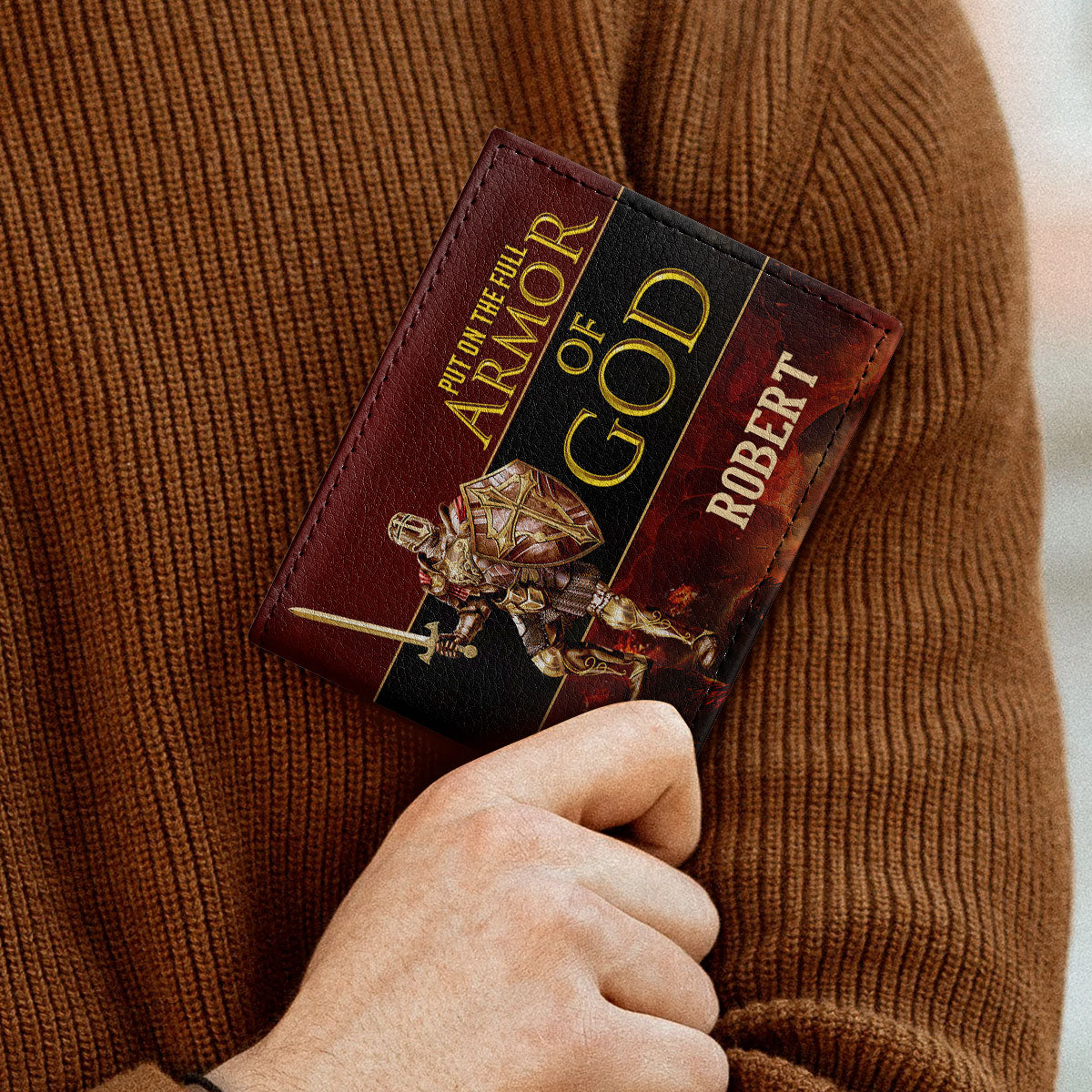 Armor Of God | Personalized Folded Wallet For Men JSLFWM1029