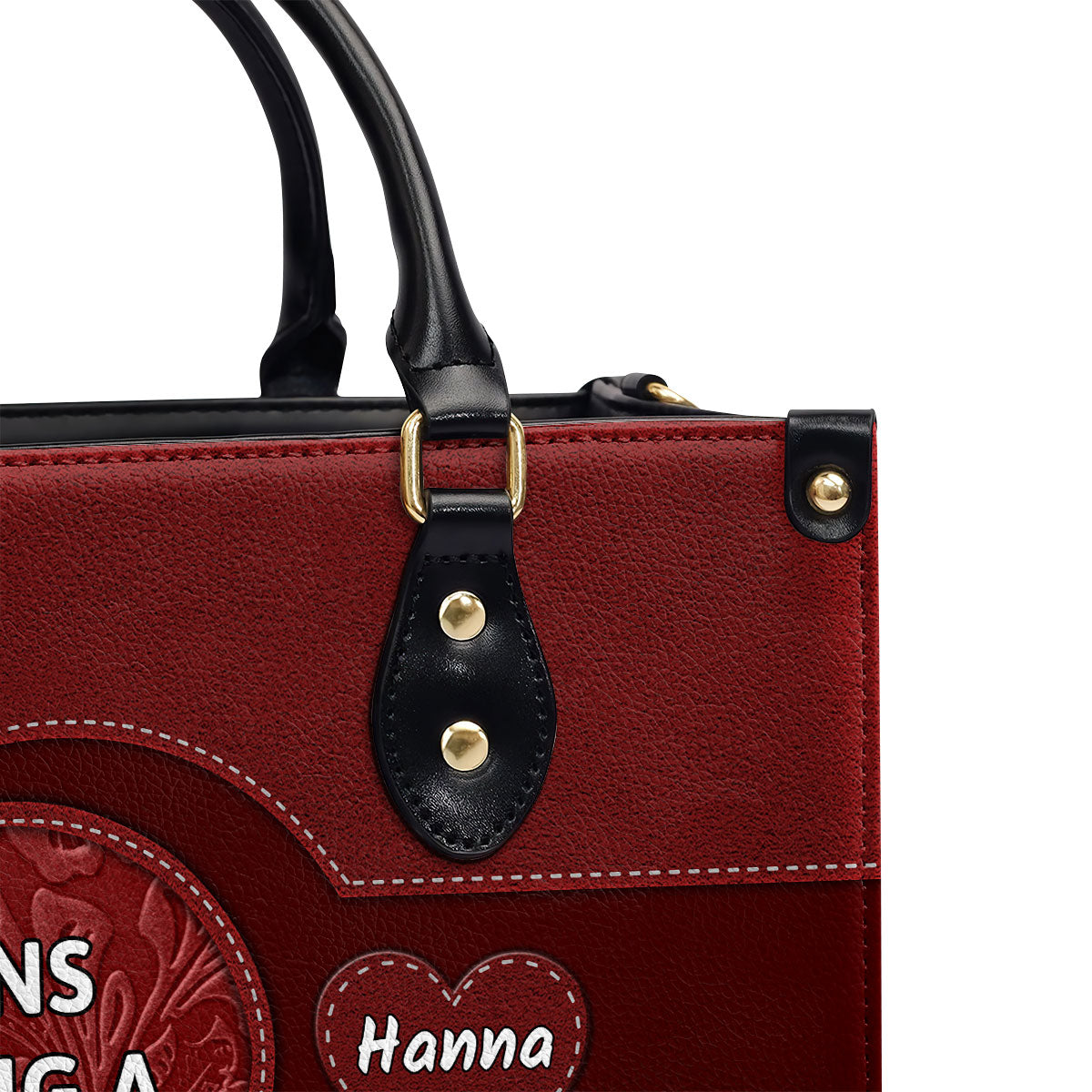 The Reason I Love Being A Grandma | Personalized Leather Handbag JSLHBPT2648TA