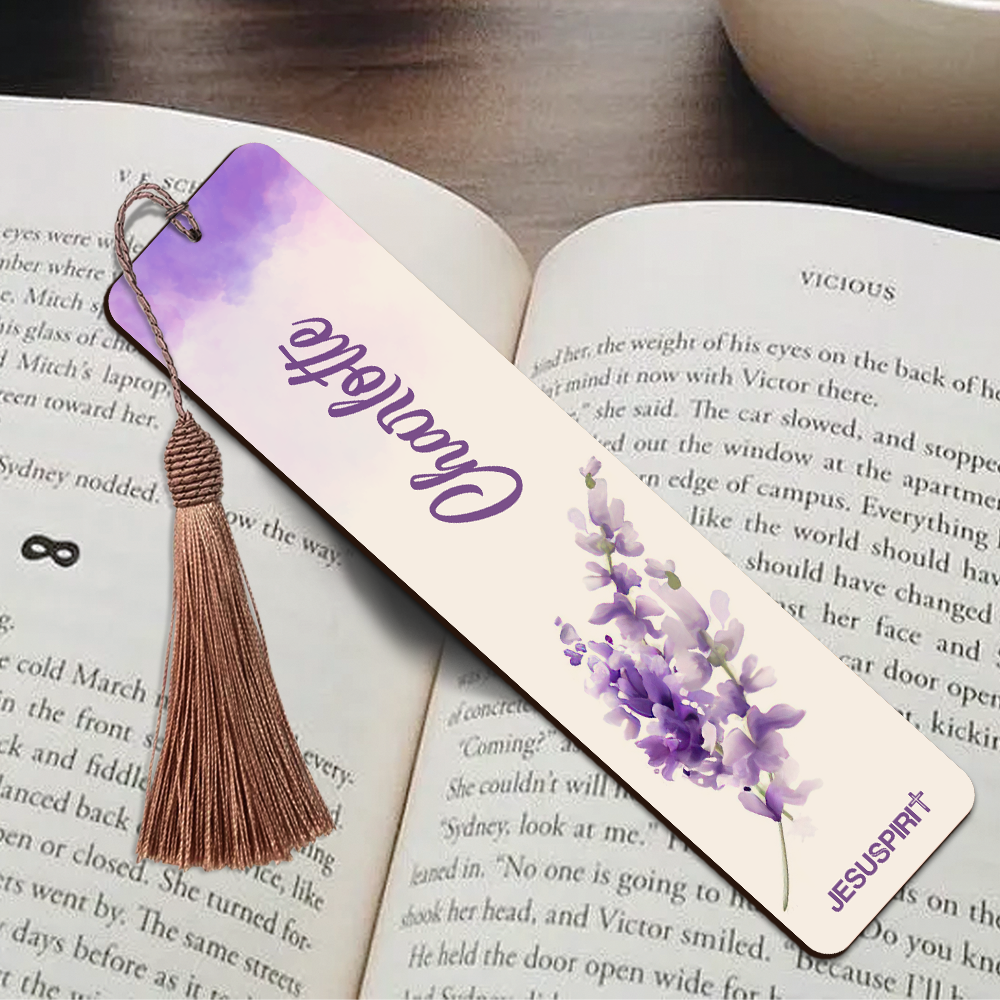 Faith Hope Love - Pretty Personalized Wooden Bookmarks HN33