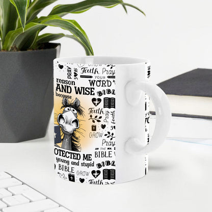 God Protected Me - Awesome White Ceramic Mug CCMNAHN1001A