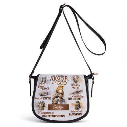Armor Of God - Personalized Leather Saddle Bag LSBM761