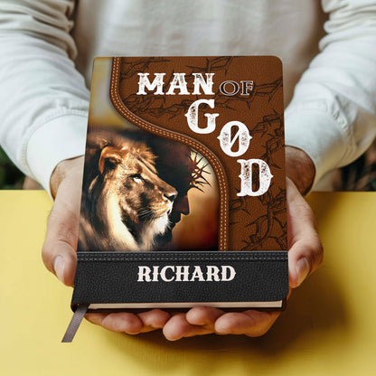 Man Of God/Woman Of God | Personalized Leather Cover Notebook