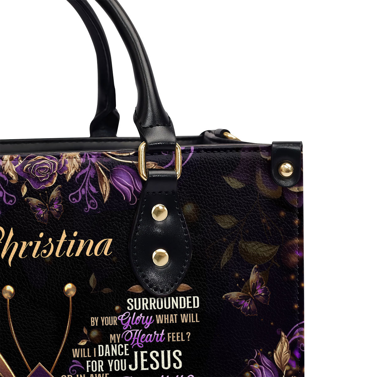 Jesuspirit | Personalized Leather Handbag With Zipper | I Can Only Imagine LHBM735