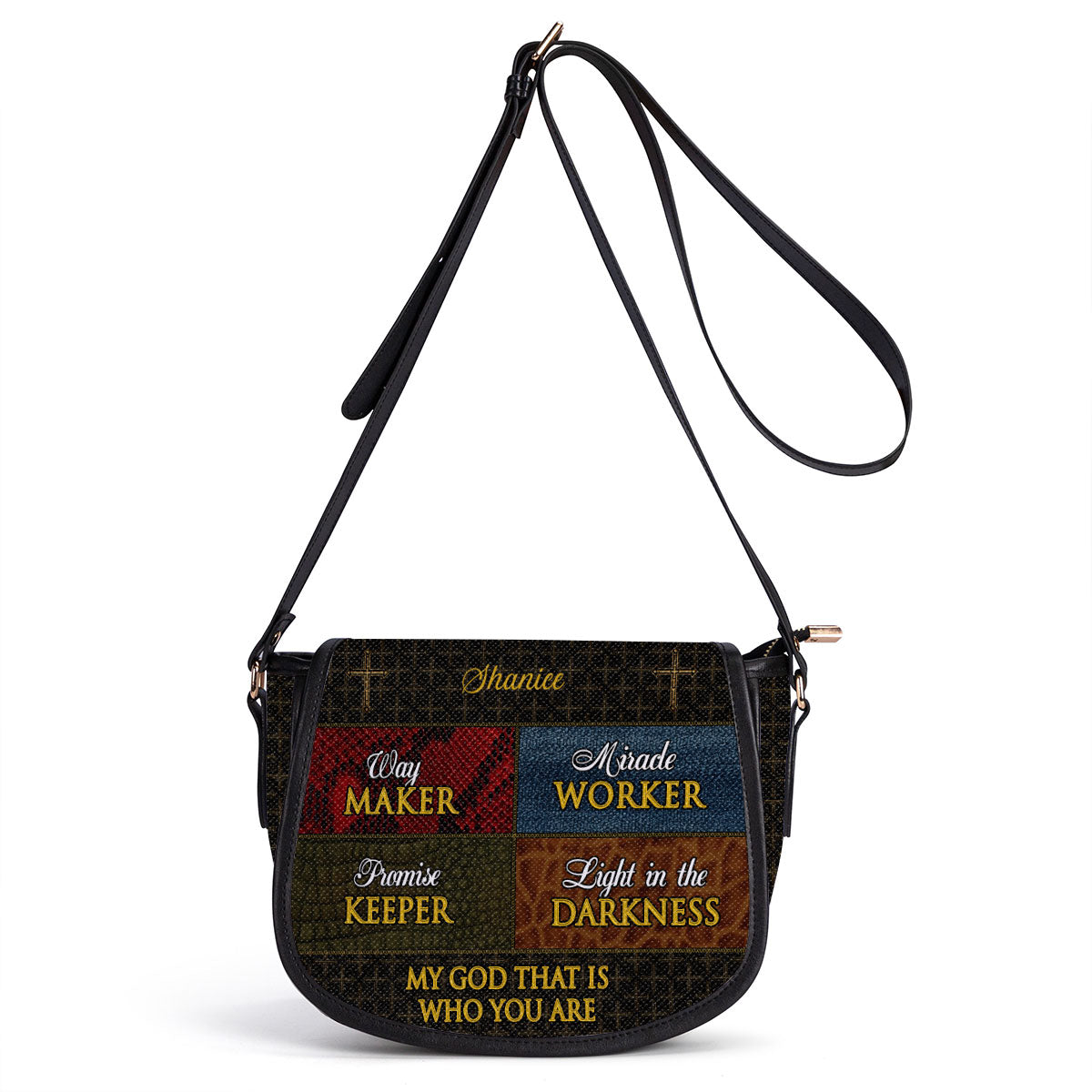 Way Maker - Personalized Leather Saddle Bag LHBM727