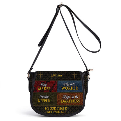Way Maker - Personalized Leather Saddle Bag LHBM727