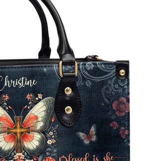 Blessed To Be Called - Personalized Leather Handbag main image 1