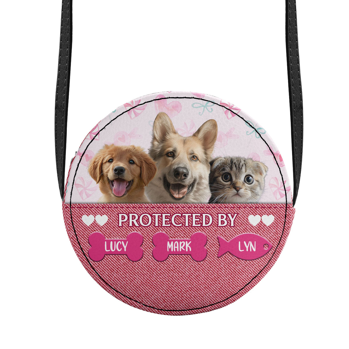 Protected By | Personalized Kid Round Purse JSCRBPT1168M