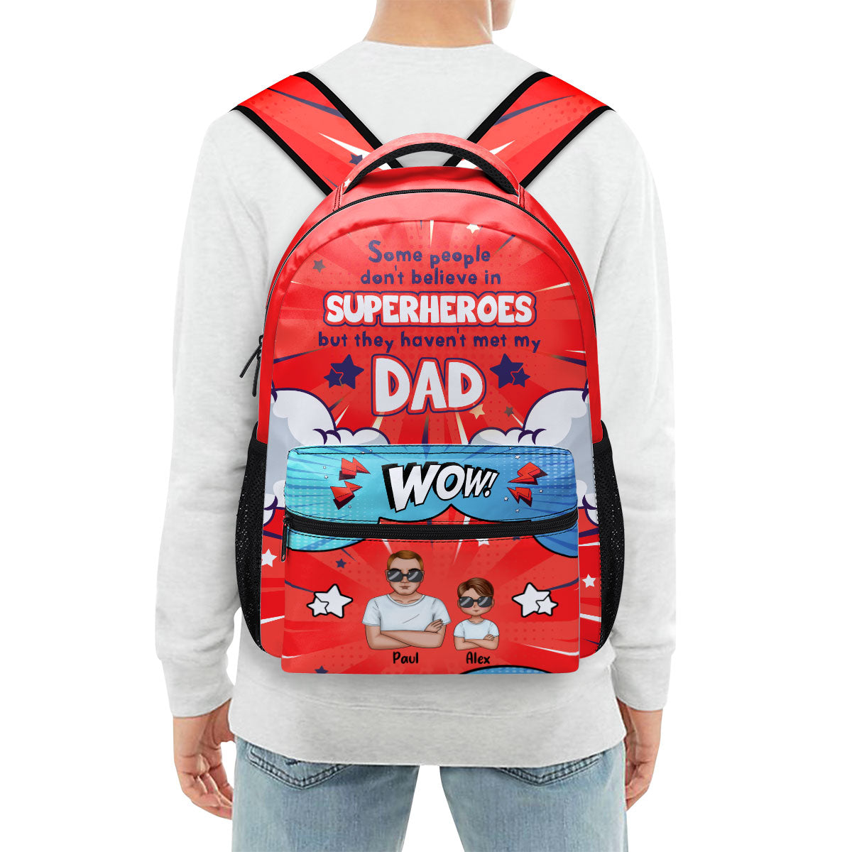 Superhero Dad | Personalized Backpack JSBPPT1051L