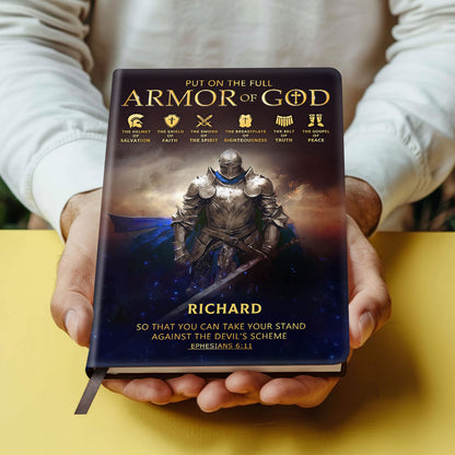 Armor Of God | Personalized Leather Cover Notebook