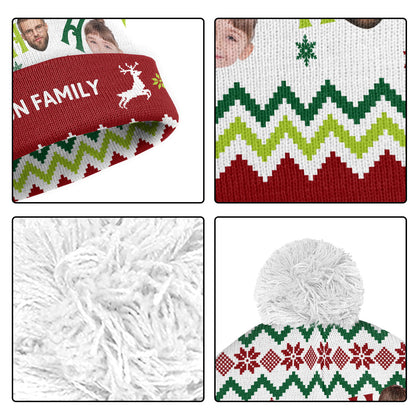 HOHOHO | Personalized Bobble Beanie Hat JSBBHPT2536M