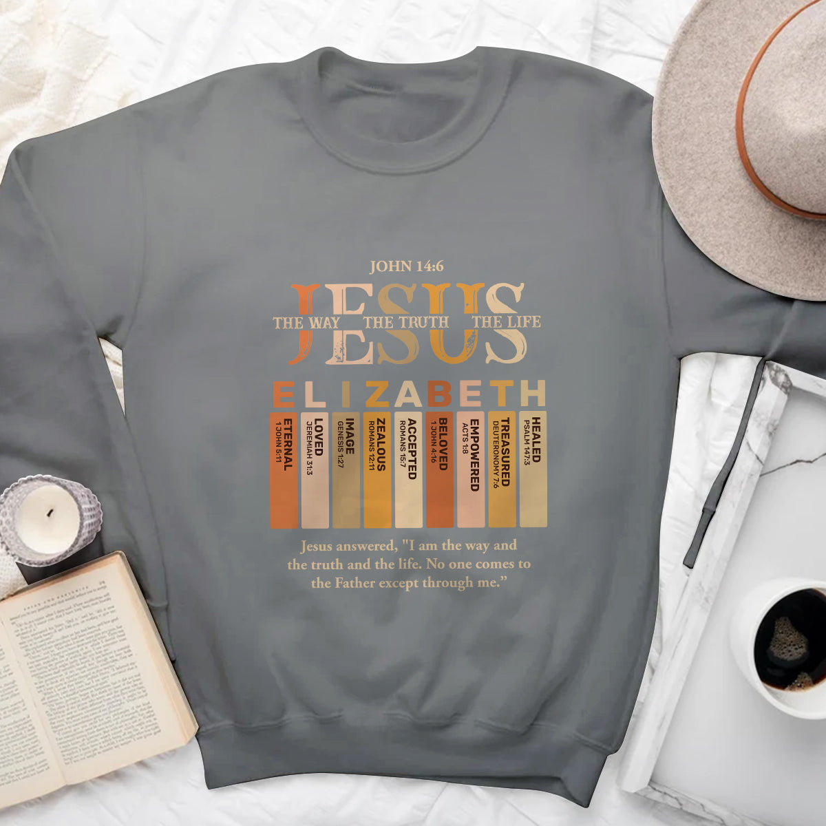 Jesus The Way The Truth The Life | Personalized Unisex Sweatshirt