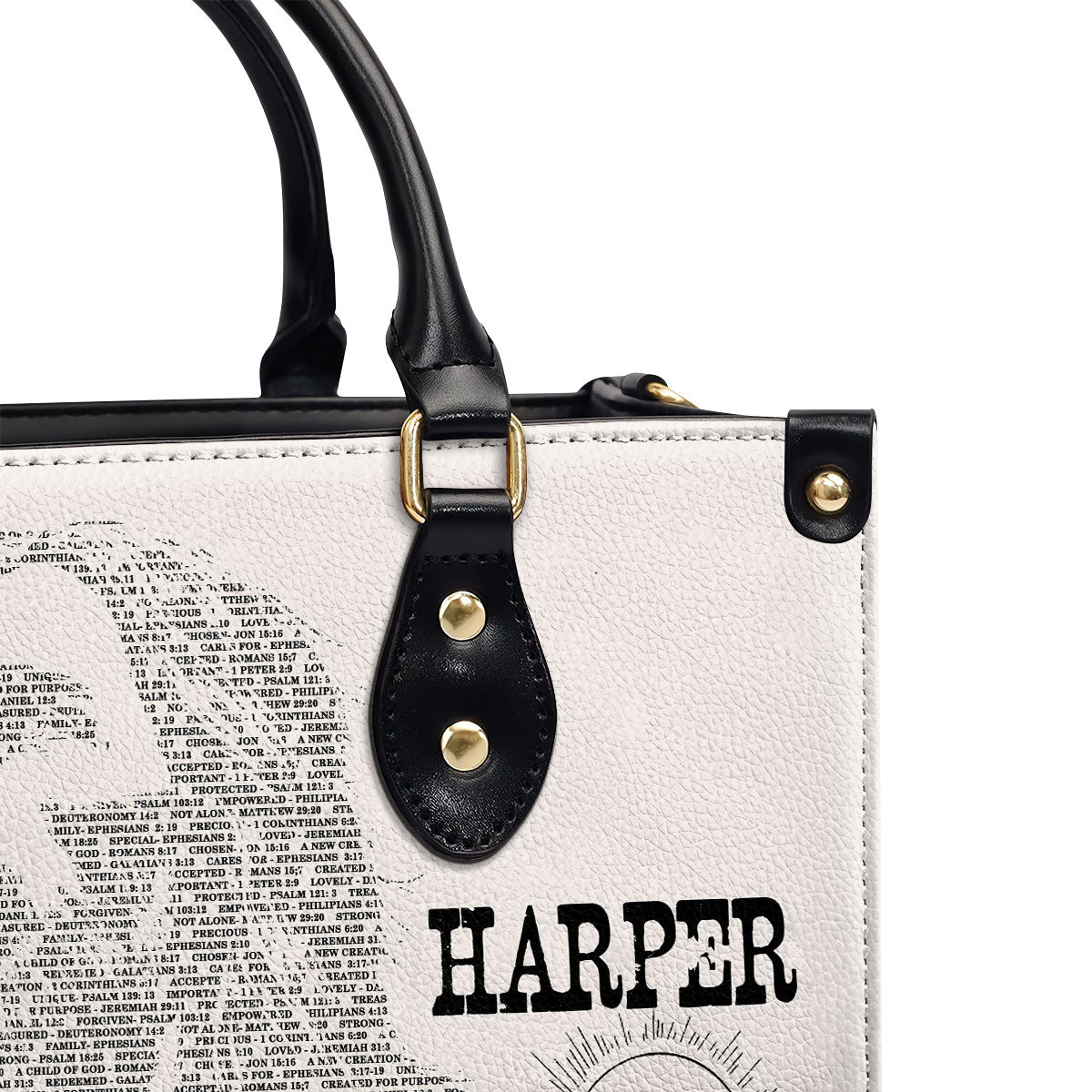 God Says I Am | Personalized Leather Handbag JSLHBPT854M