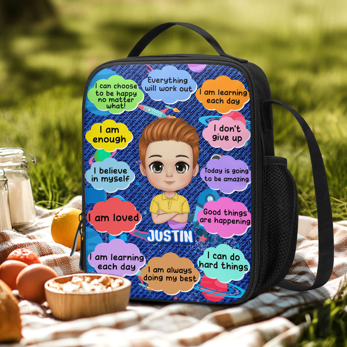 Good Things Are Happening | Personalized Lunch Box Bag JSLBBPHA1305M