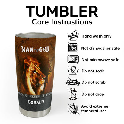 Man Of God | Personalized Stainless Steel Tumbler JSSSTPT2178L