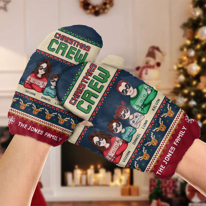 Christmas Crew | Personalized Warm Mittens JSWMPHN2249M