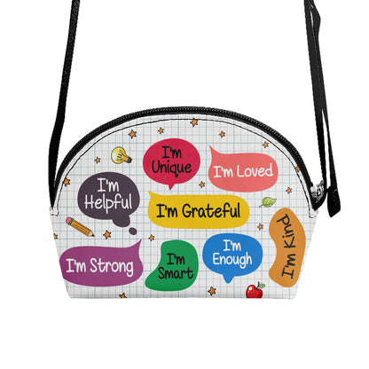 I'm Kind I'm Brave | Personalized Kid Shell Purse JSCHSBPH1128M