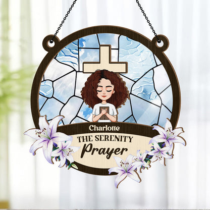 The Serenity Prayer | Personalized Window Hanging Suncatcher JSWHSCPTN1494M