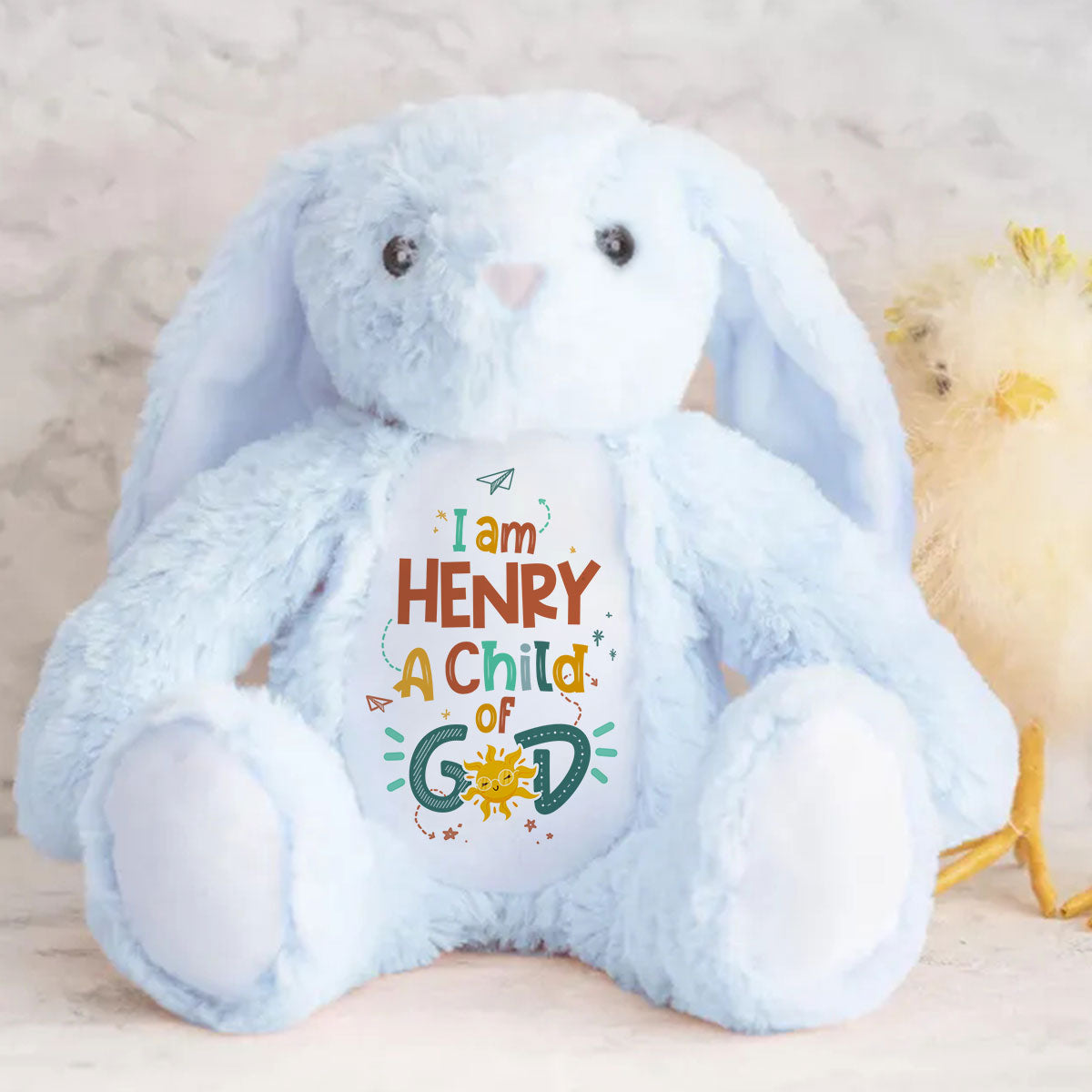 I Am A Child Of God | Personalized Stuffed Bunny