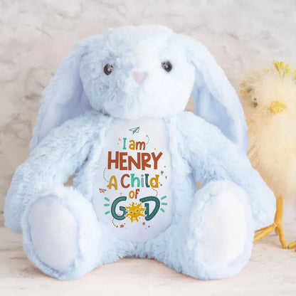 I Am A Child Of God | Personalized Stuffed Bunny