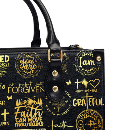 Rooted In Christ | Personalized Leather Handbag