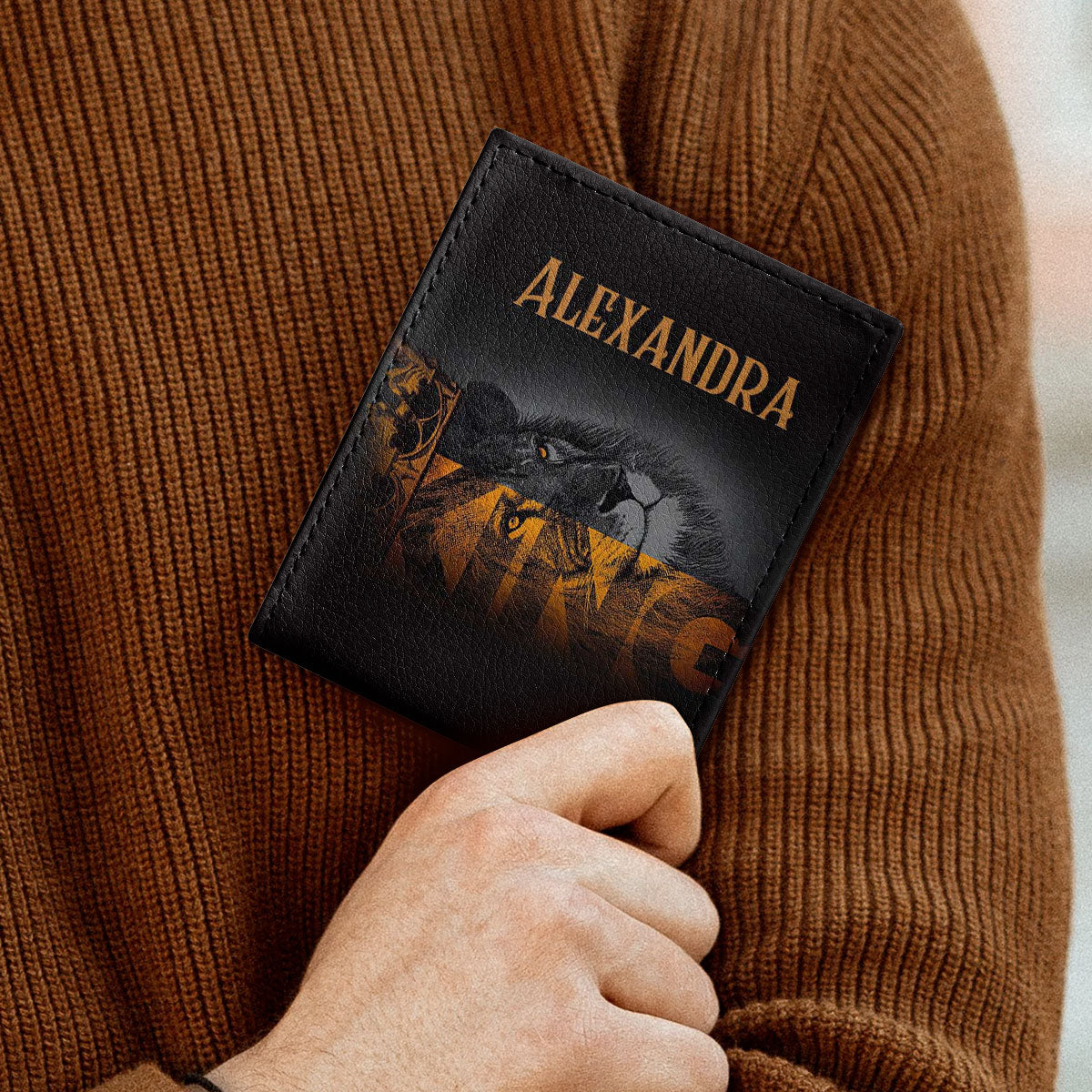 Be Strong | Personalized Folded Wallet For Men JSLFWM1032