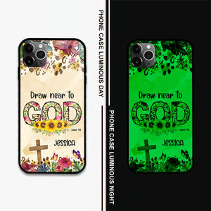 Jesuspirit | Draw Near To God | James 4:8 | Personalized Phone Case | Religious Gift For Worship MembersGift PCHN36