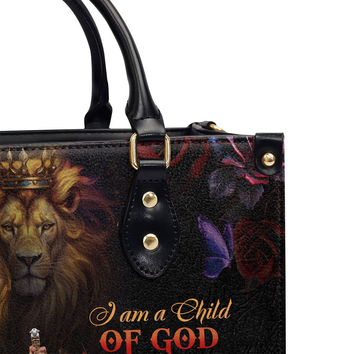 Jesuspirit | Personalized Leather Handbag With Zipper | A Woman Of Faith LHBM728