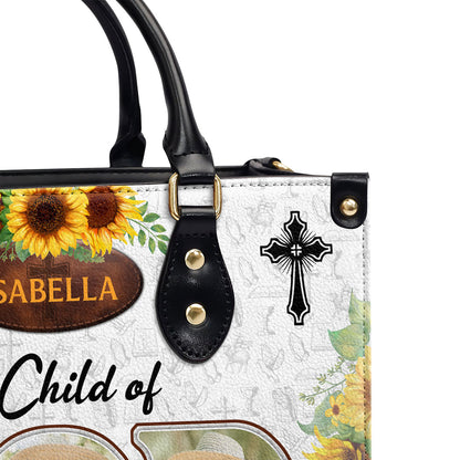 A Child Of God | Personalized Leather Handbag JSLHBPT821L