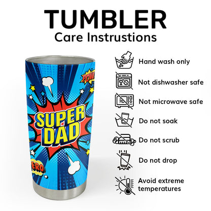 Super Dad | Personalized Stainless Steel Tumbler SSTHA02