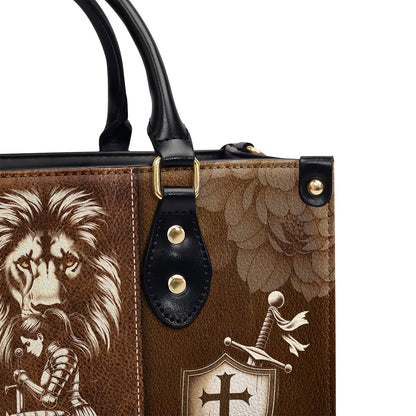 Jesuspirit | Personalized Leather Handbag With Zipper | A Woman Of Faith LHBHN688