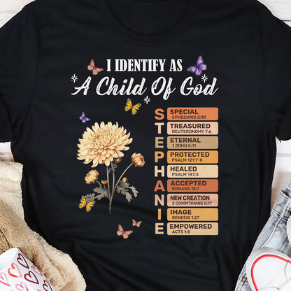 I Identify As A Child Of God | Personalized Classic Unisex T-shirt