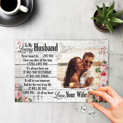 To My Loving | Personalized Rectangle Jigsaw Puzzle JSJPPT1631M