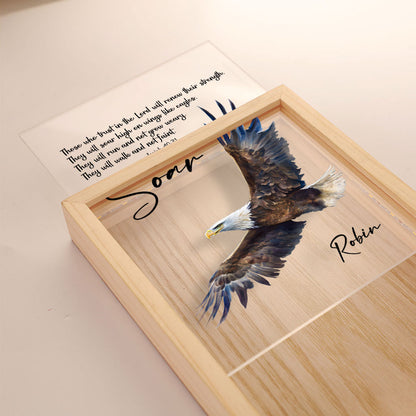 Jesuspirit Personalized Frame Light Box | Those Who Trust In The Lord Will Renew Their Strength FLBM06