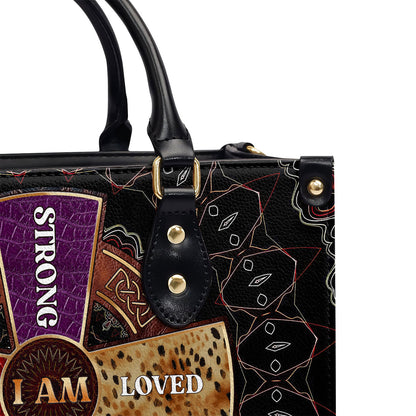 Jesuspirit | Personalized Leather Handbag With Zipper | I Am LHBM754