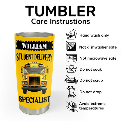 Bus Driver | Personalized Stainless Steel Tumbler JSSSTTTN831L