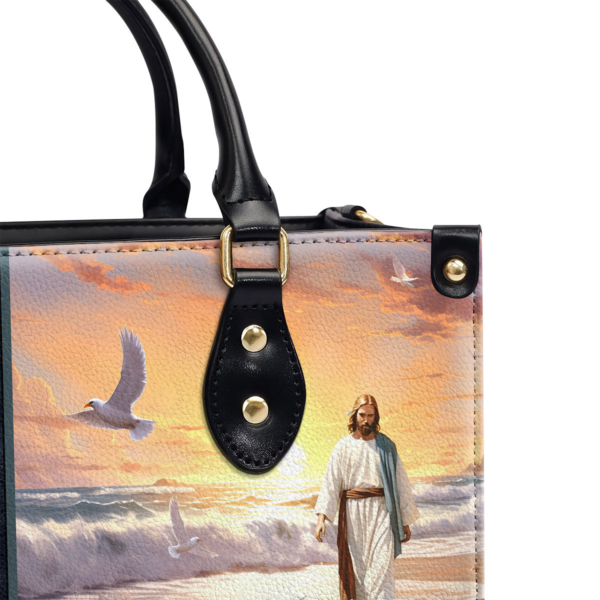 Jesuspirit | Personalized Leather Handbag With Zipper | Trust in the Lord LHBM753