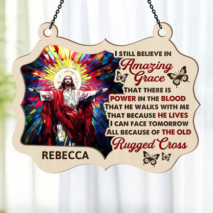 Amazing Grace | Personalized Window Hanging Suncatcher JSWHSCPT2572T