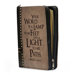 Special Personalized Bible Cover - Your Word Is A Lamp To My Feet BC07