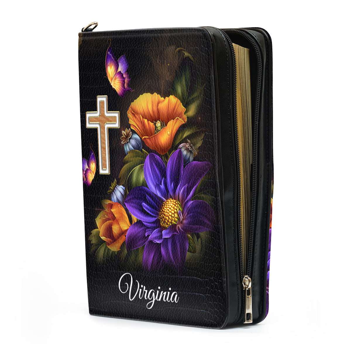 Jesuspirit | Trust In The Lord With All Your Heart | Proverbs 3:5-6 | Gift For Christians | Personalized Bible Cover BCH22