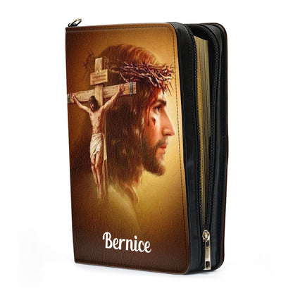 Jesuspirit | Personalized Bible Cover With Handle | Romans 8:38-39 | The Love Of God | Jesus & Cross H107
