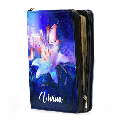 Jesus Is The Way - Personalized Lily Flower Bible Cover H13