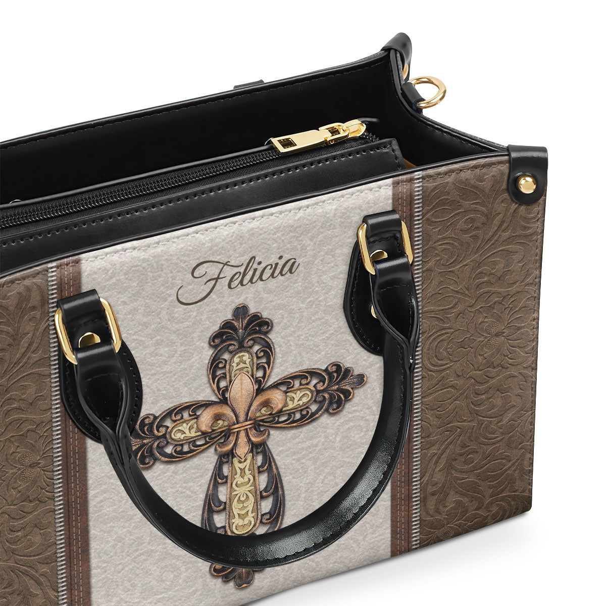 Special Personalized Cross Leather Handbag H19