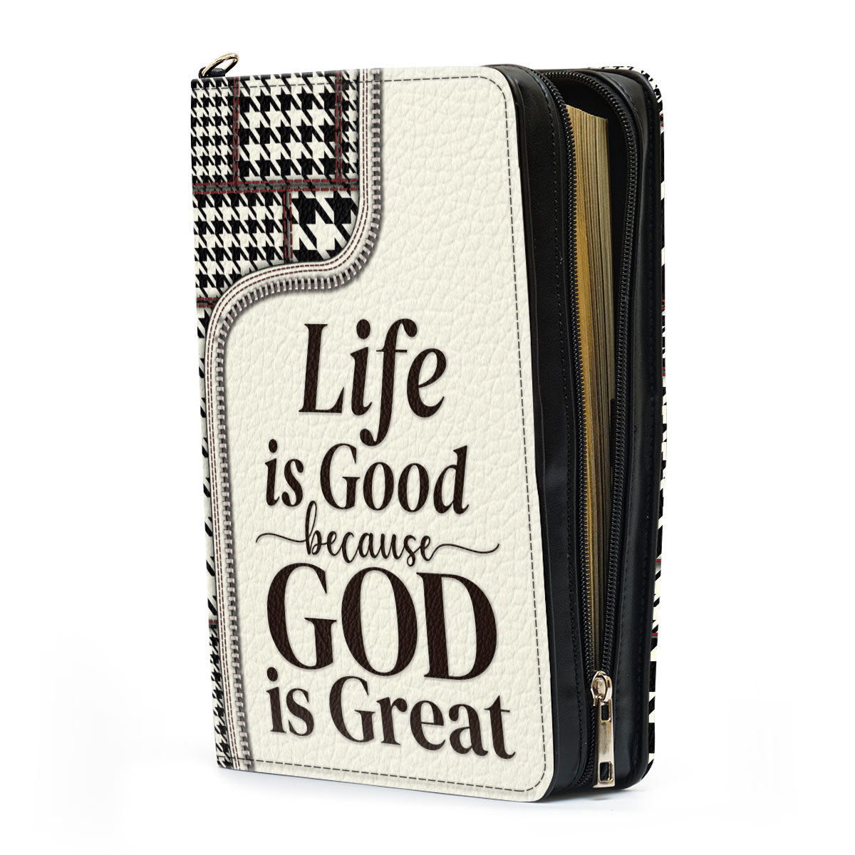 Life Is Good Because God Is Great - Beautiful Personalized Bible Cover HIHN274