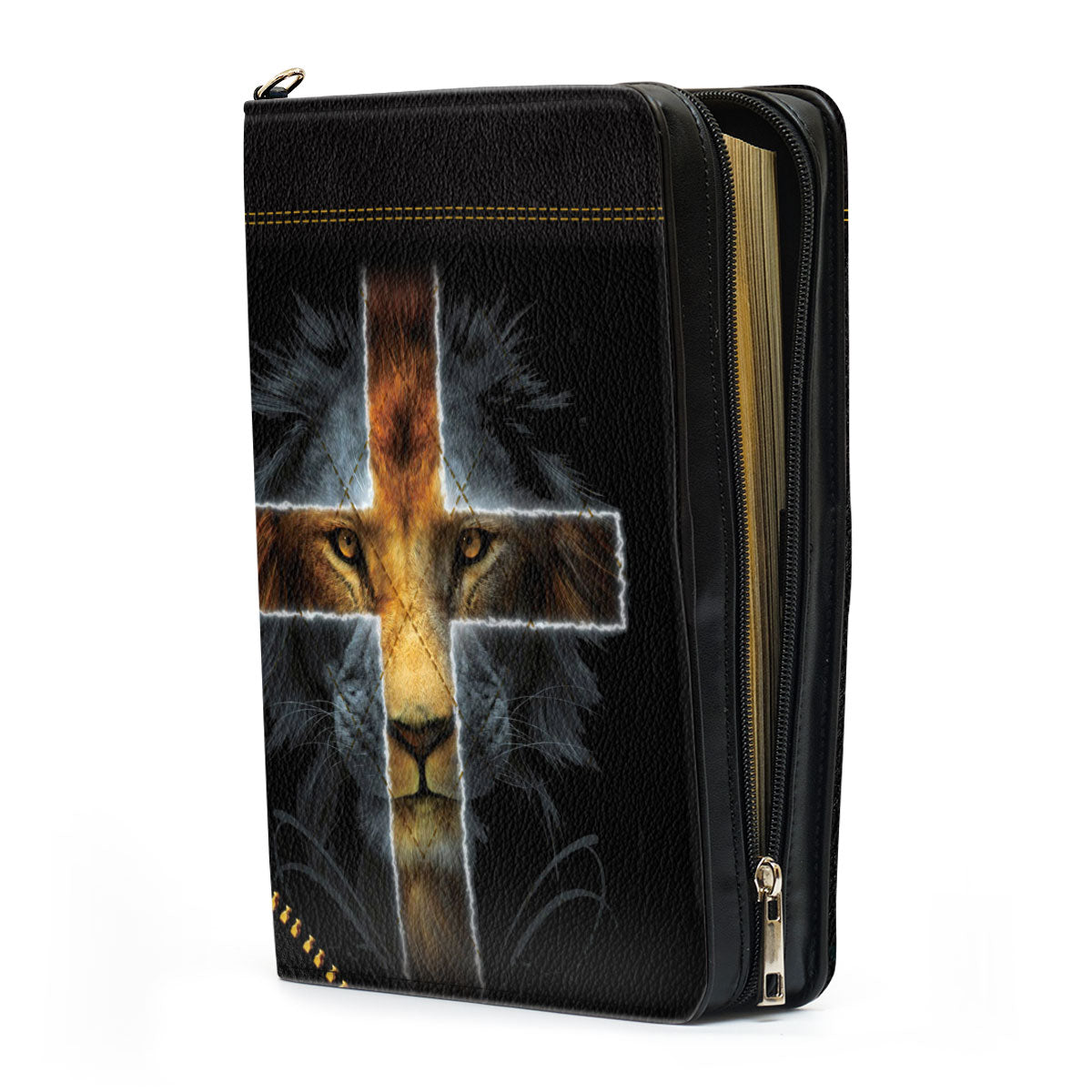 Special Personalized Bible Cover - The Lion Of Judah Makes Lion Out Of Me HIHN311