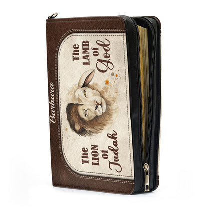 The Lion Of Judah The Lamb Of God - Awesome Personalized Bible Cover HIHN319