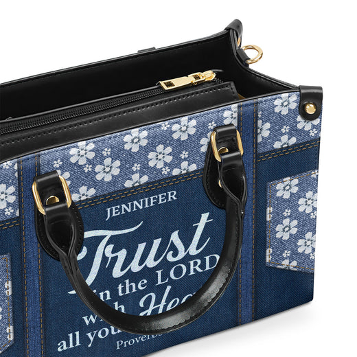 Jesuspirit Leather Handbag | Church Ladies Gift | Leather Bag With Handle HN21